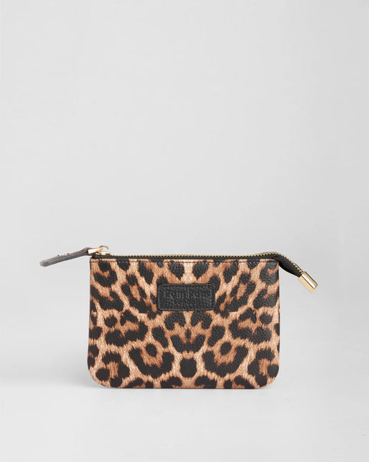 Chelsea Coin Purse Leopard Print Black