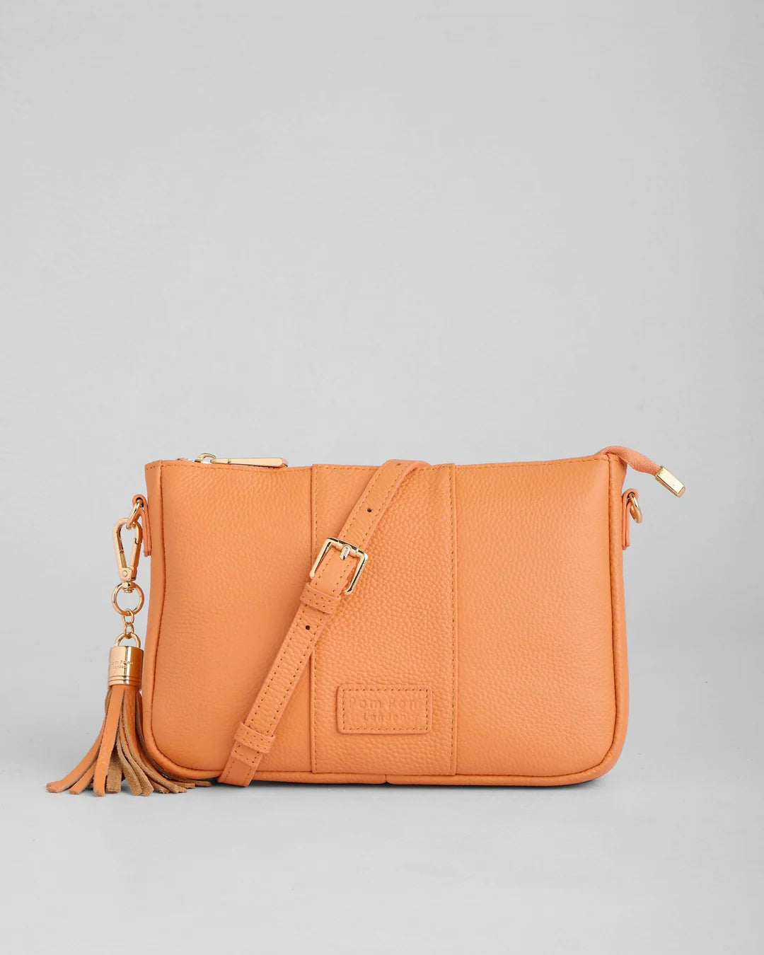 City Slim Bag Mango Tango + 2 straps (Mango Tango Stripe & Marble Link Chain)