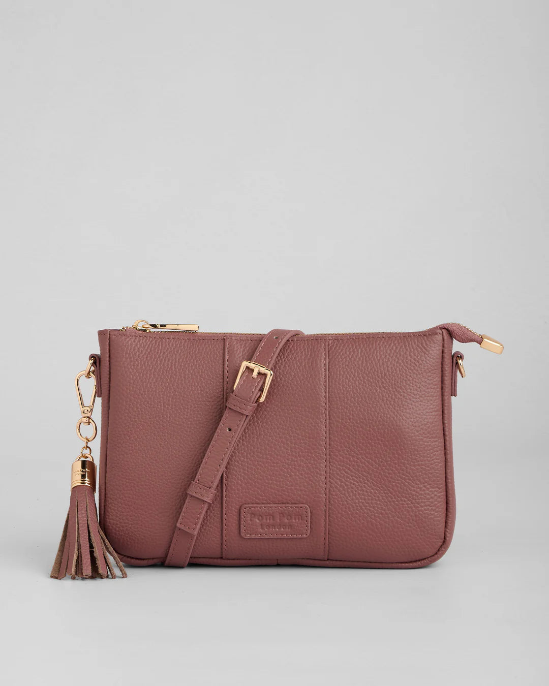 City Slim Bag Dusky Orchid + 2 straps (Dusky Orchid Glitter and Orchid/Gold Stripe)