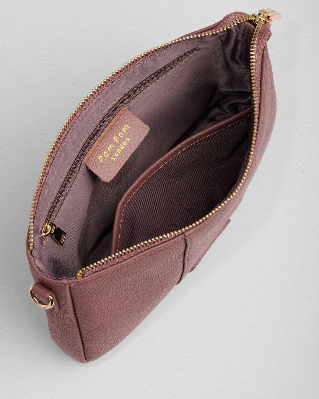 City Slim Bag Dusky Orchid + 2 straps (Dusky Orchid Glitter and Orchid/Gold Stripe)