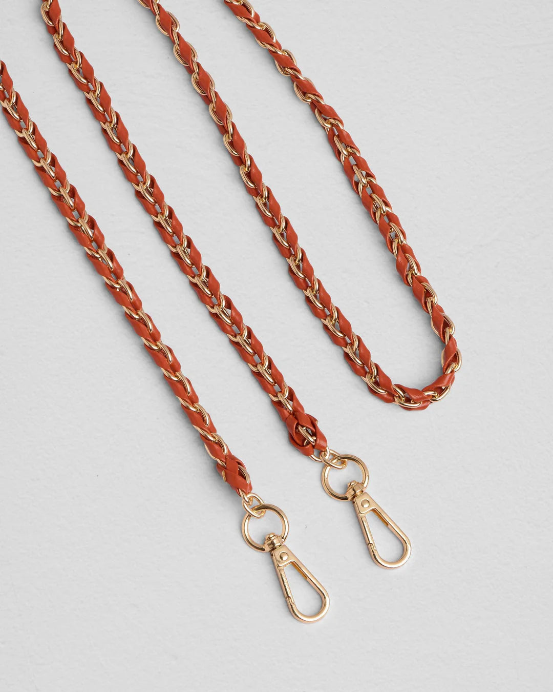 City Slim Bag Burnt Orange + 2 straps (Orange Spice Regal Weave & Burnt Orange Chain Strap)