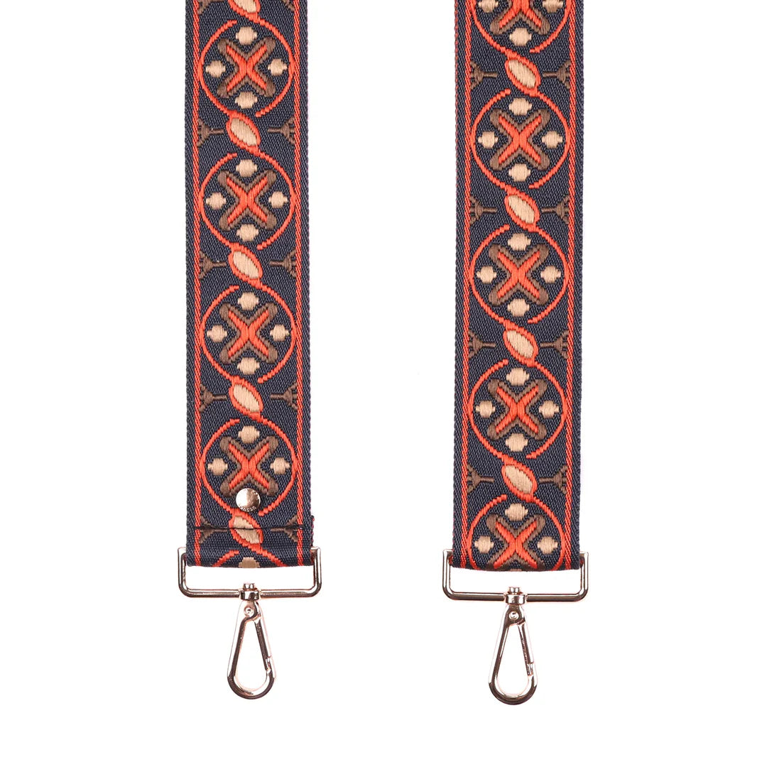 City Slim Bag Burnt Orange + 2 straps (Orange Spice Regal Weave & Burnt Orange Chain Strap)
