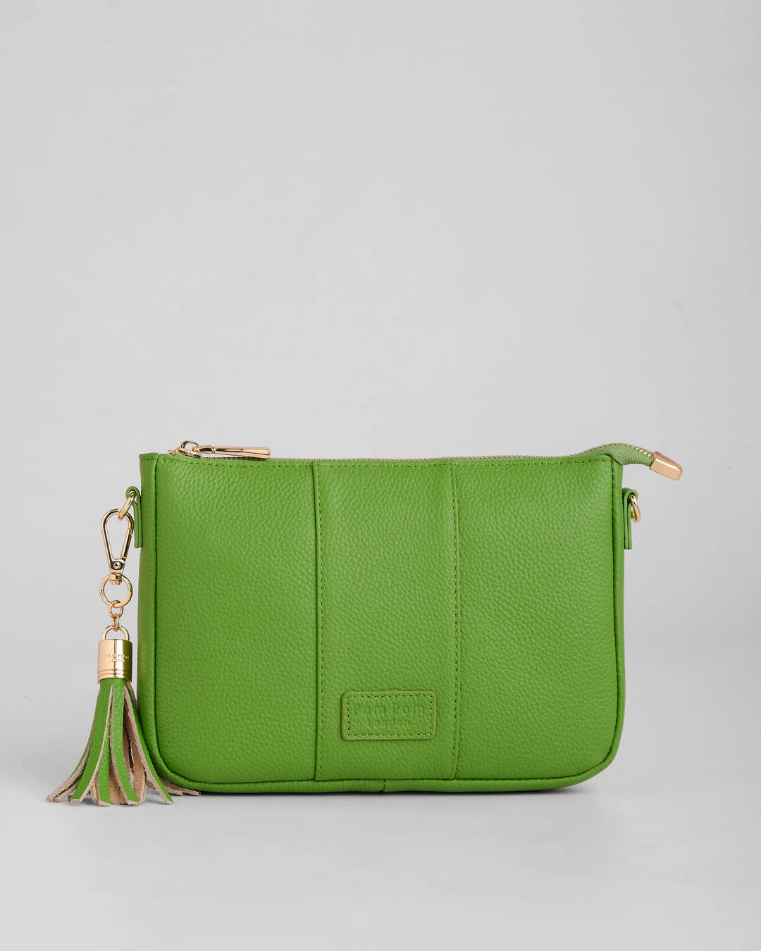 City Slim Bag Frog Green + 2 straps (Frog Green Embroidered & Frog Green Chain Weave)