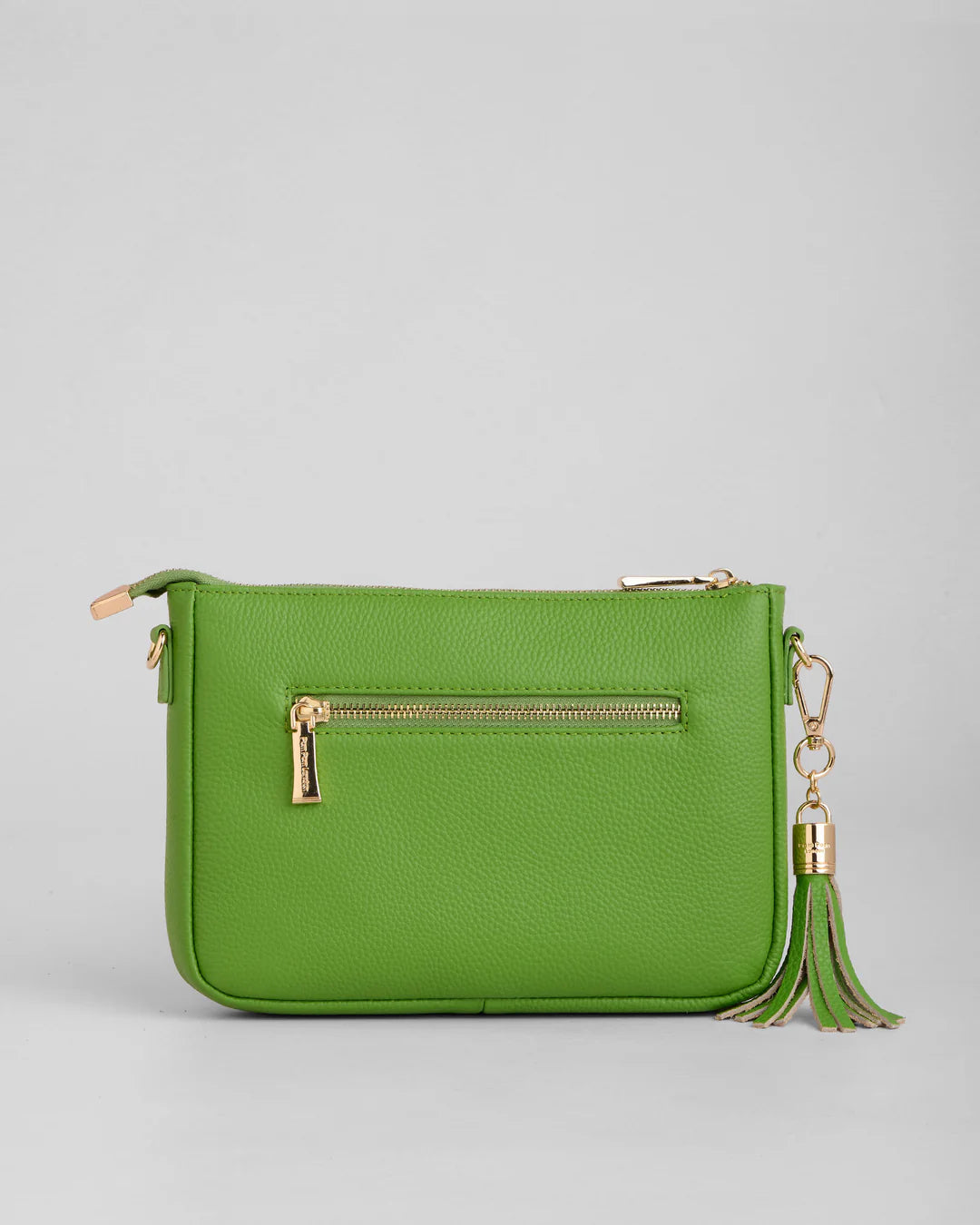 City Slim Bag Frog Green + 2 straps (Frog Green Embroidered & Frog Green Chain Weave)