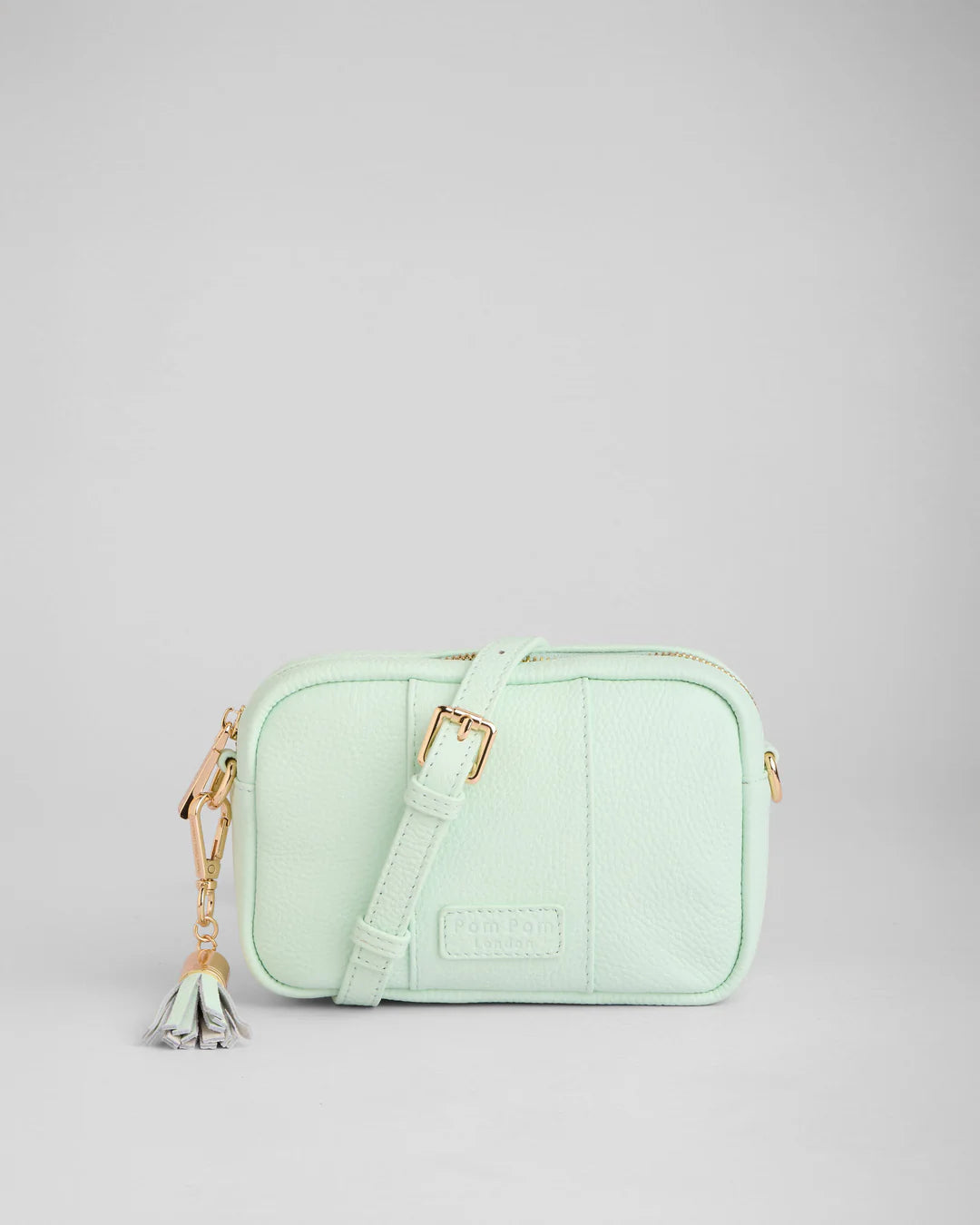 City Mini Spearmint + 2 straps (Spearmint/Black Tapestry Diamond & Grey Woven Stripe)