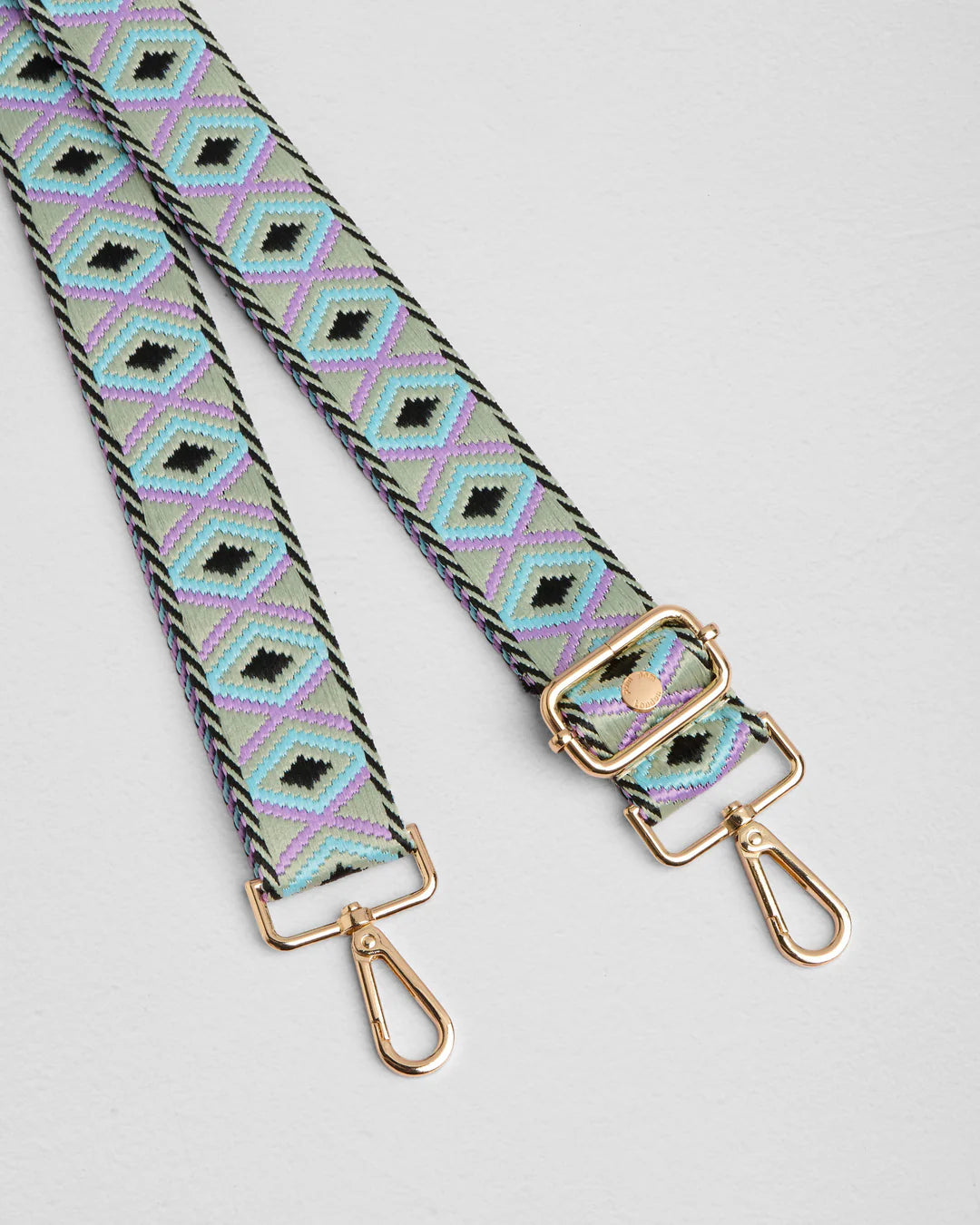 City Mini Spearmint + 2 straps (Spearmint/Black Tapestry Diamond & Grey Woven Stripe)