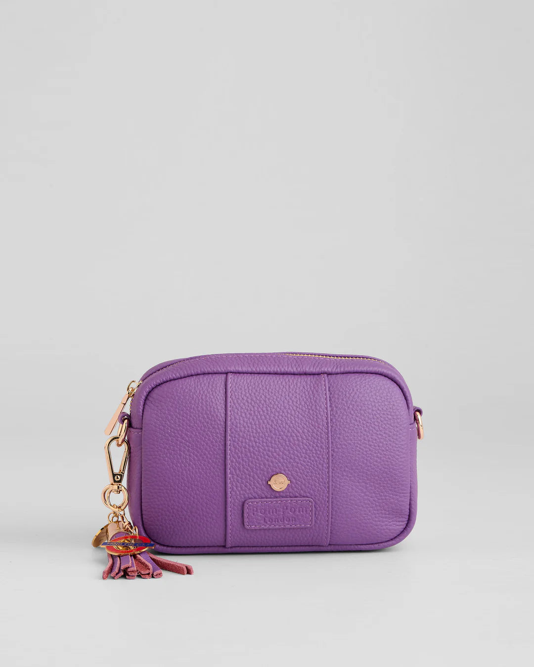 City Mini Bag Elizabeth Line Purple + 2 straps (Elizabeth Line & Grey Woven Stripe)
