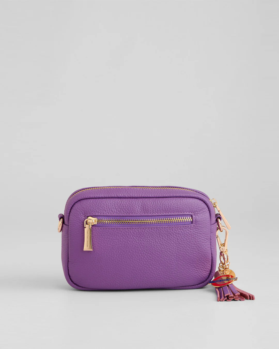 City Mini Bag Elizabeth Line Purple + 2 straps (Elizabeth Line & Grey Woven Stripe)