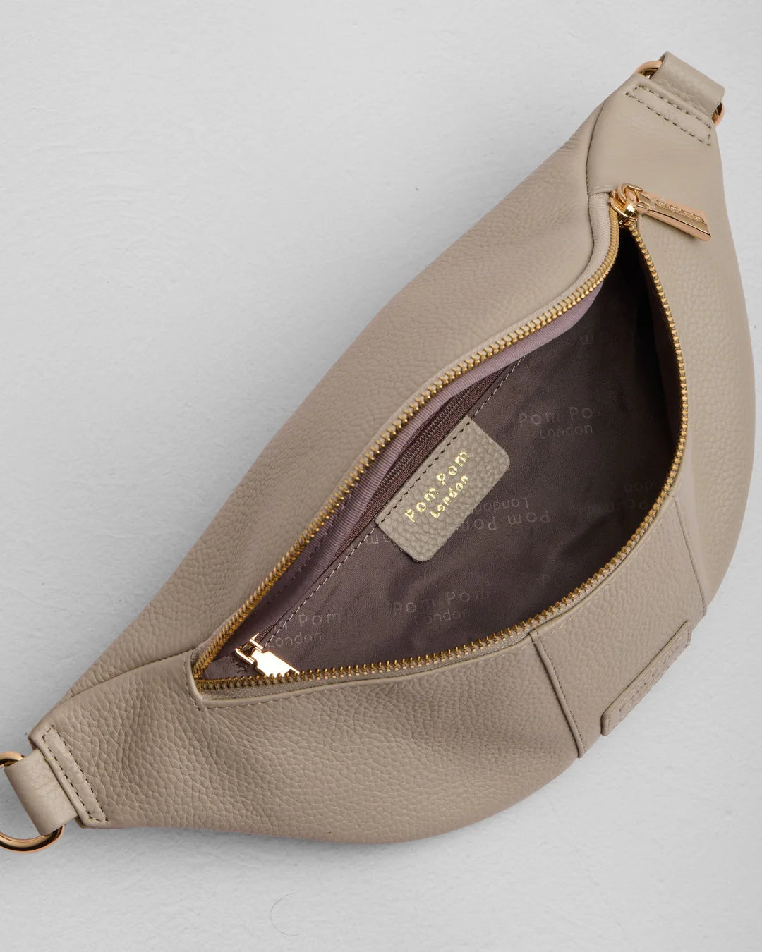 Bum Bag Stone + 2 straps (Stone Mix and Leather Tab Stone)