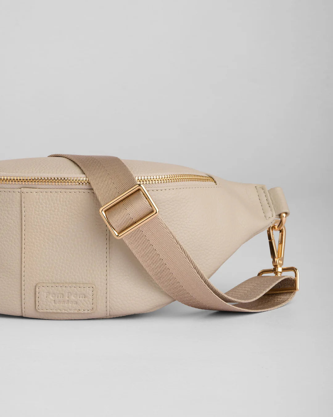 Bum Bag Stone + 2 straps (Stone Mix and Leather Tab Stone)
