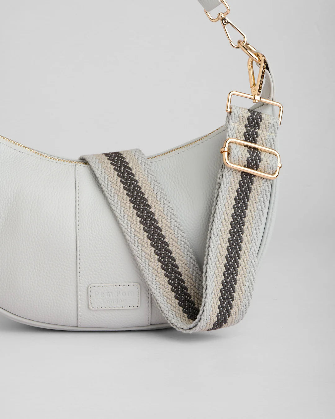 Sutton Sling Salt Grey + 2 straps (Grey Kaleidoscope & Grey Woven stripe)