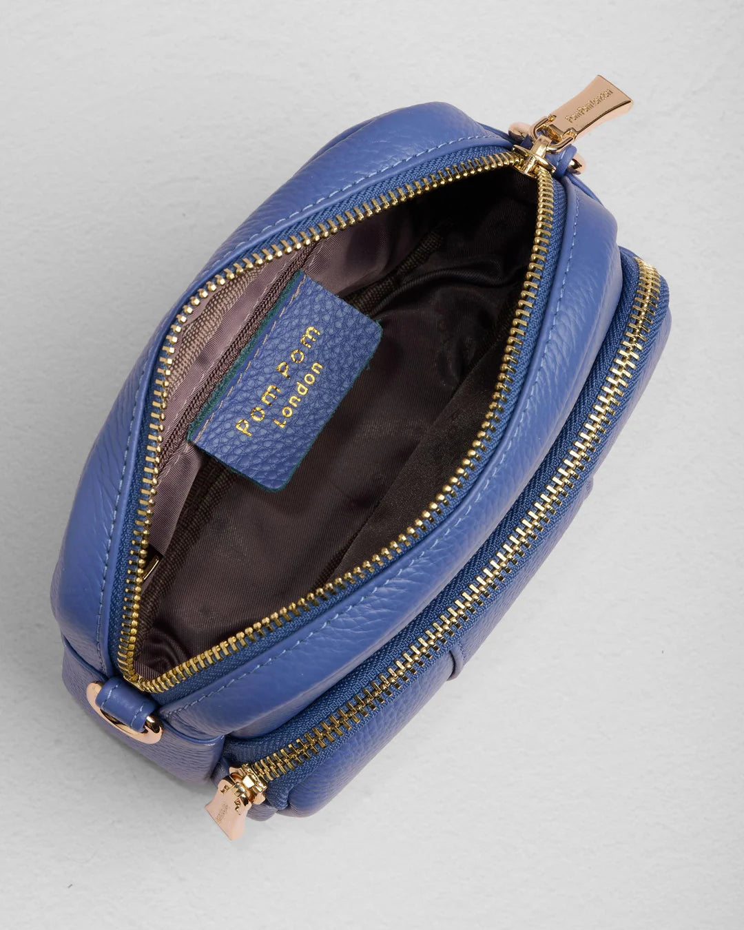 Original Bag Lupin Blue + 2 straps (Navy Harlequin and Lupin Blue Mini Chevron