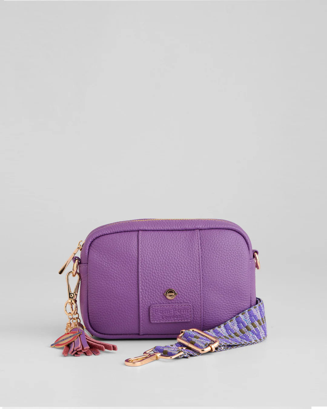 City Mini Bag Elizabeth Line Purple + 2 straps (Elizabeth Line strap & Purple Stripe strap)
