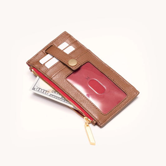 210 West Mahogany Pebble BG Red Zipper