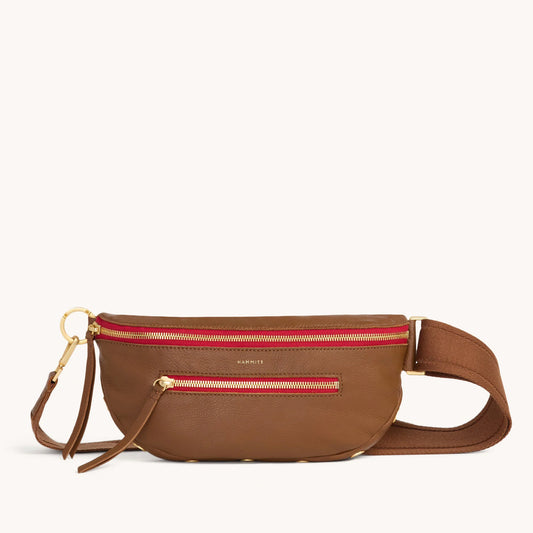 Charles Crossbody Medium Mahogany Pebble