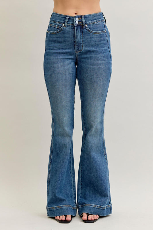 Petite Flare Tummy Control Dbl Button 881018
