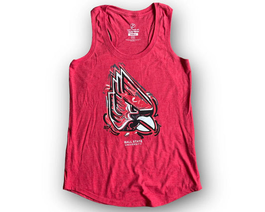 Ball State  Red Cardinal Tank  L