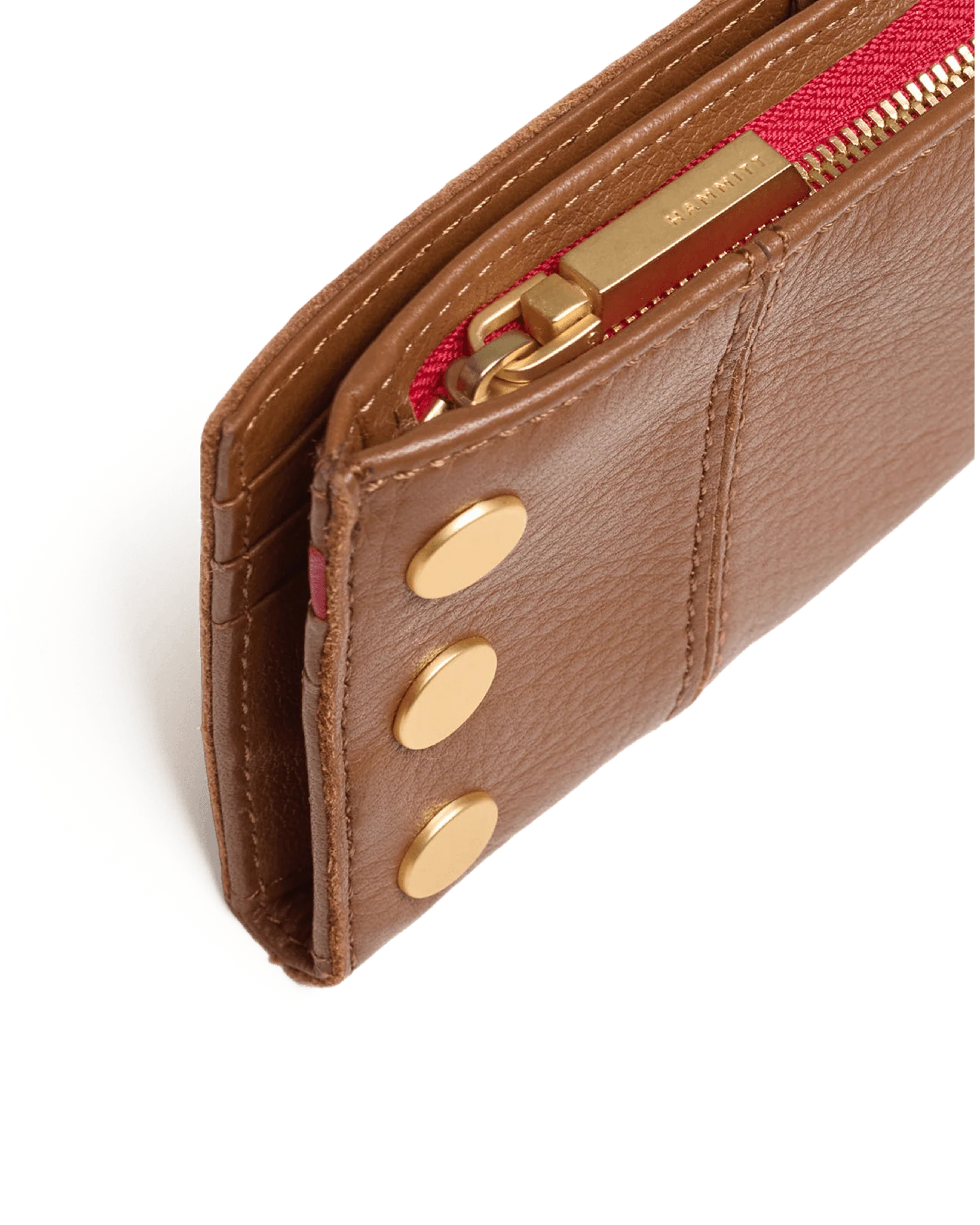 110 North Mahogany Pebble/Brushed Gold Red Zipper