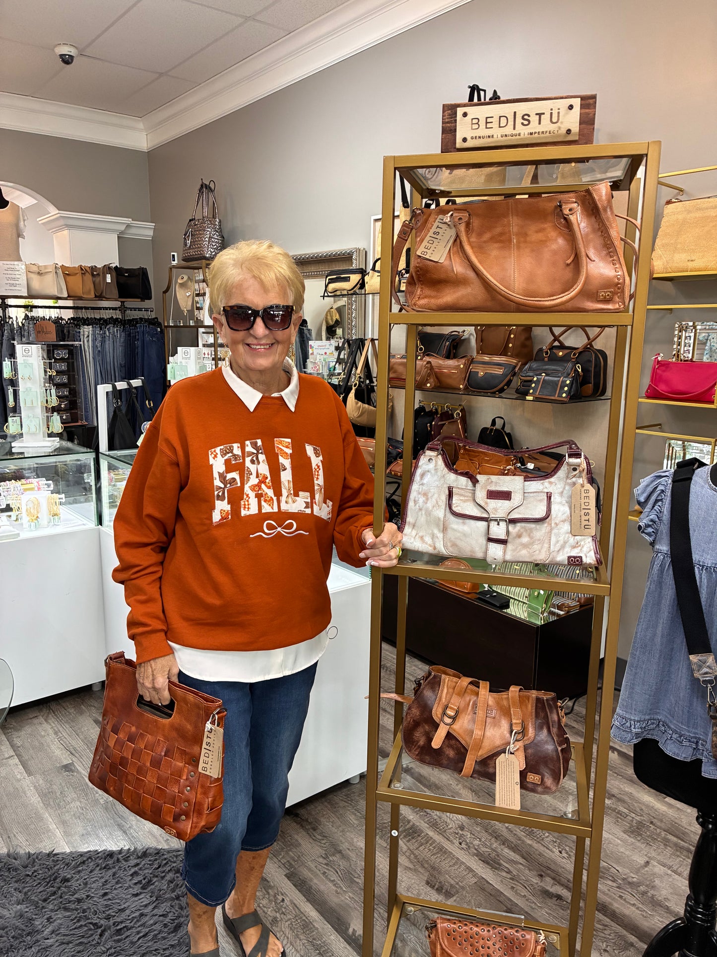 Burnt Orange Fall Sweatshirt
