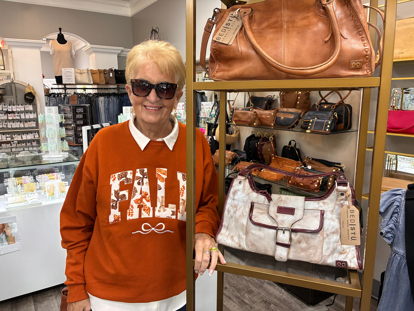 Burnt Orange Fall Sweatshirt