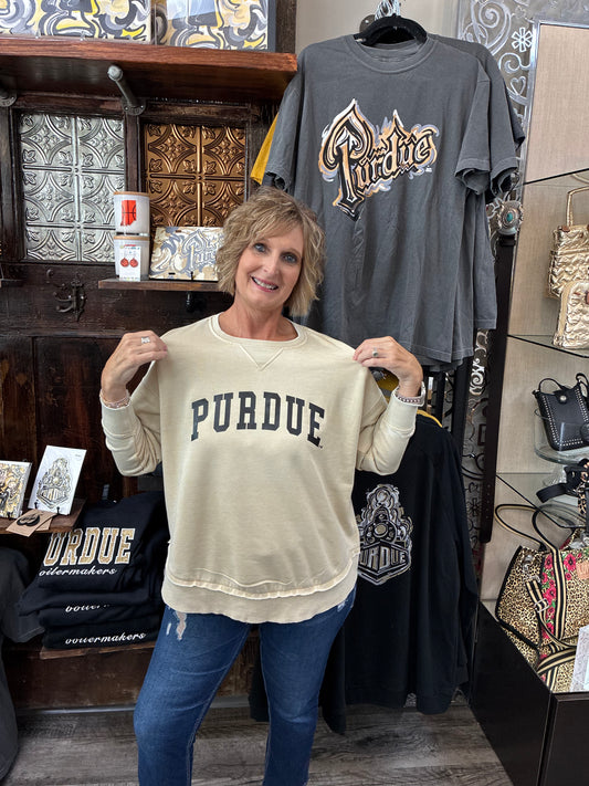 Purdue Oatmeal Pullover