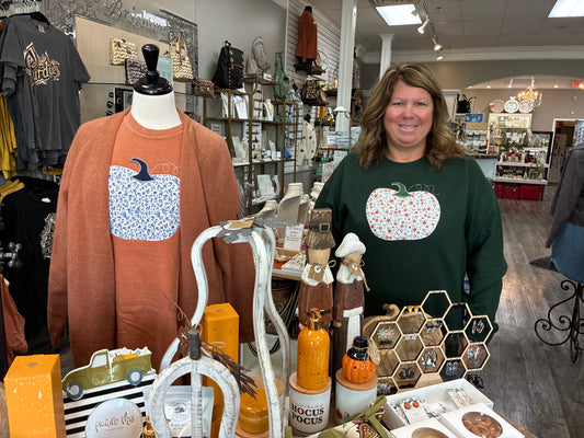 Fall Floral Pumpkin Sweatshirt