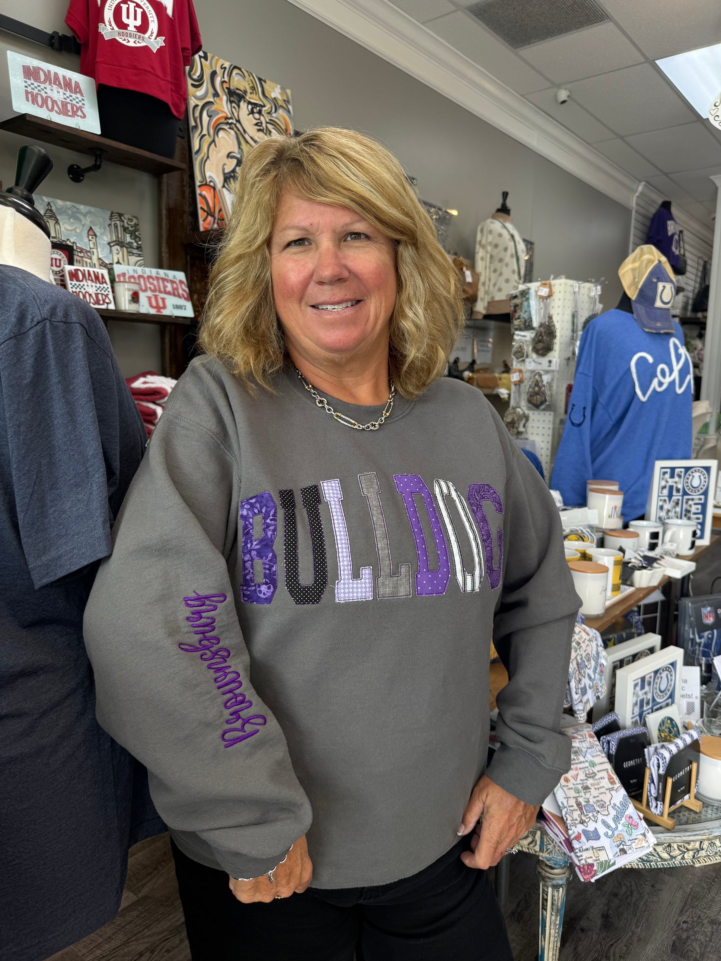 PREORDER  Charcoal Brownsburg Embroidery Sweatshirt