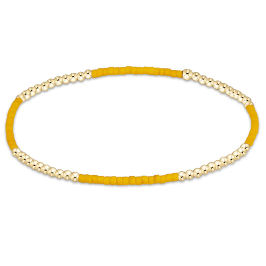 BGDHOPBLFGLDYEL  Hope Blissful Bracelet - Golden Yellow