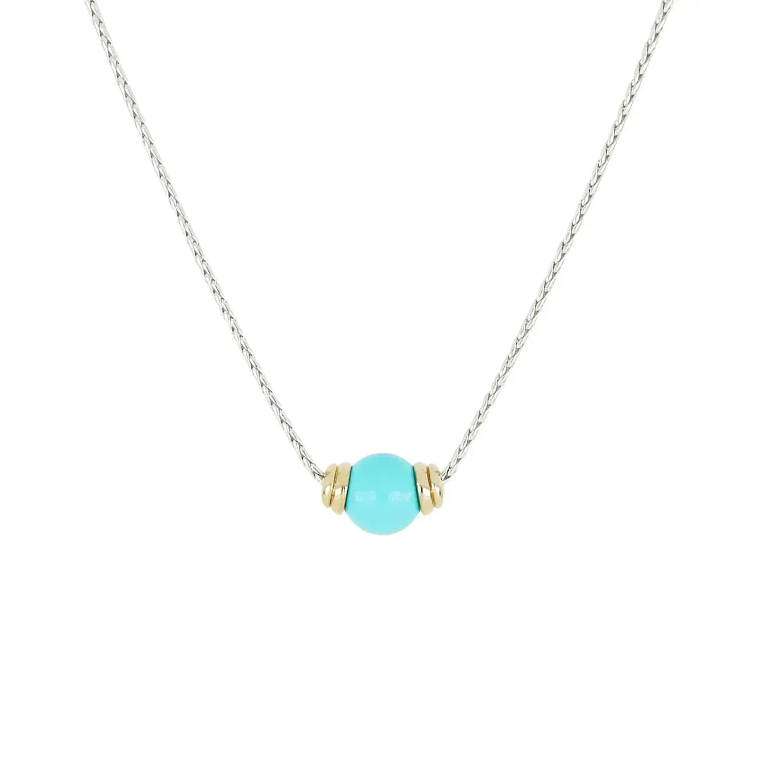 N5452-AT03 Perola Turquoise Necklace