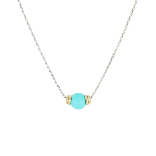N5452-AT03 Perola Turquoise Necklace