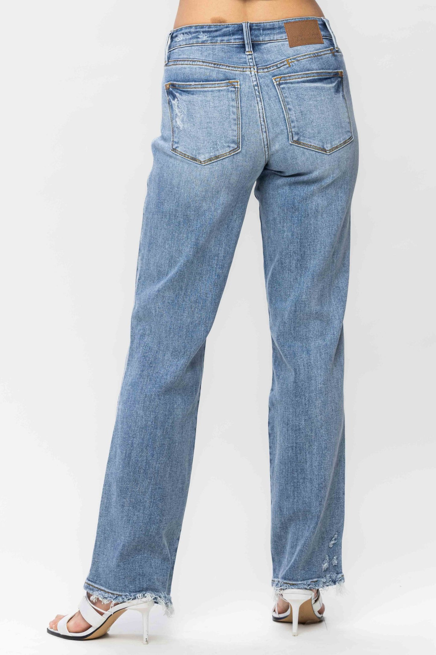 82540 Judy Blue Yoke Cell Phone Pocket Dad Jean