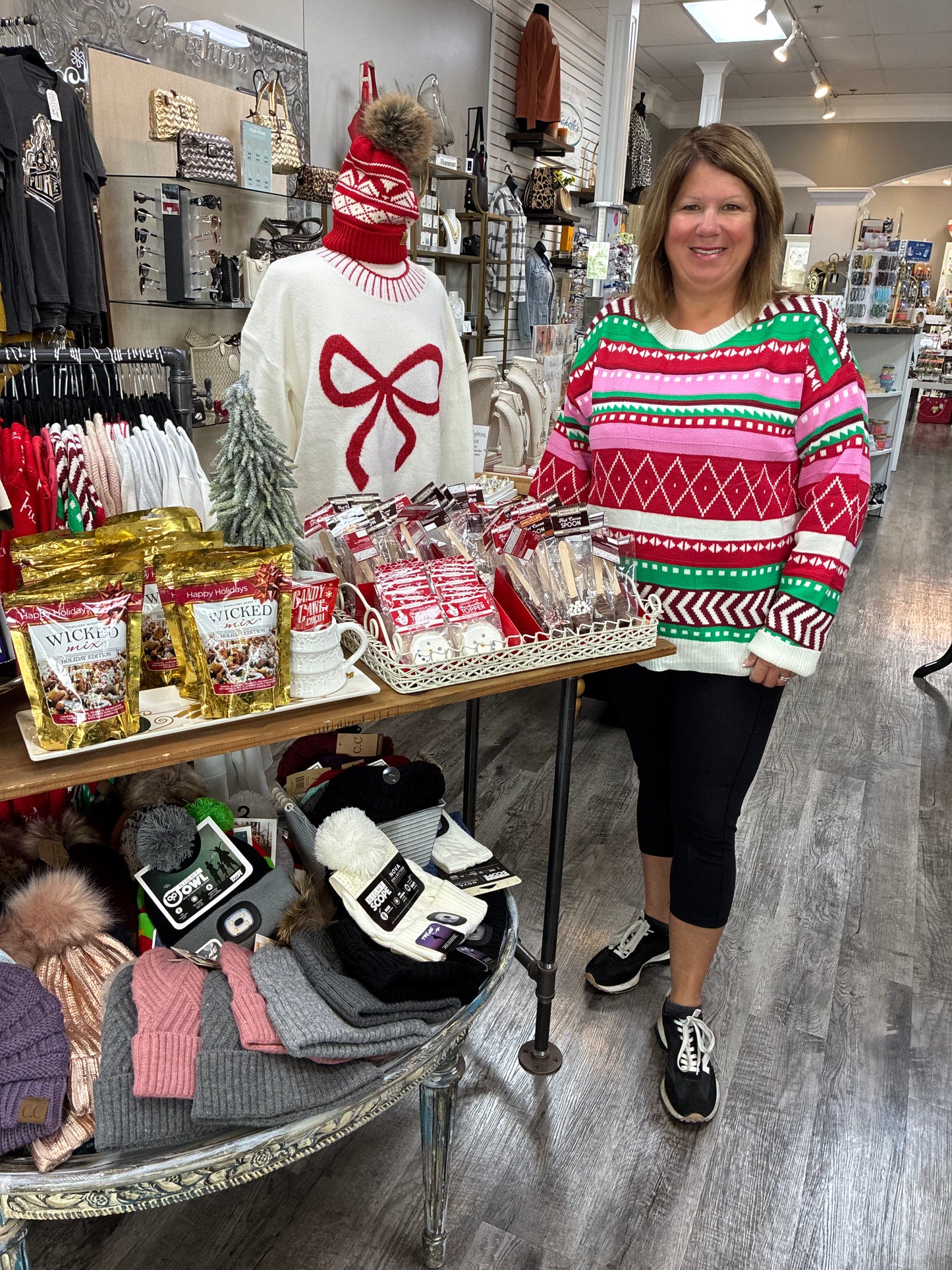 Multicolored Winter Pattern Sweater