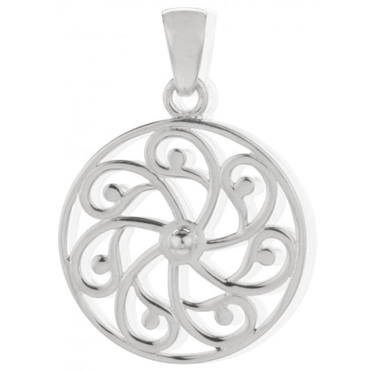 P842 Pinwheel Scroll Pendant
