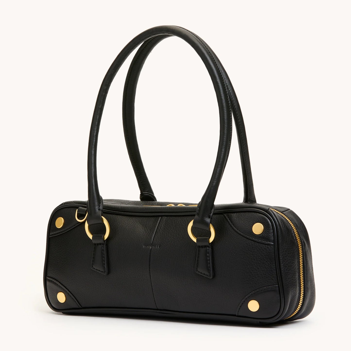 Meredith Small Black/Brushed Gold