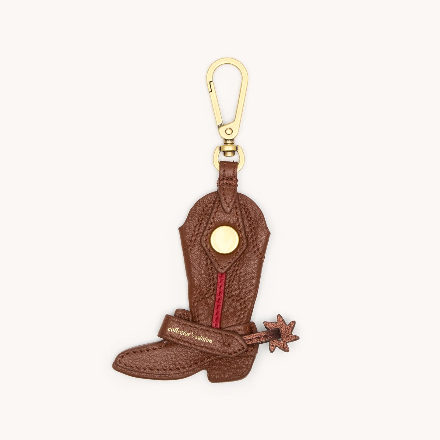 Lauri Boot Charm   chocolate pebble/antique gold