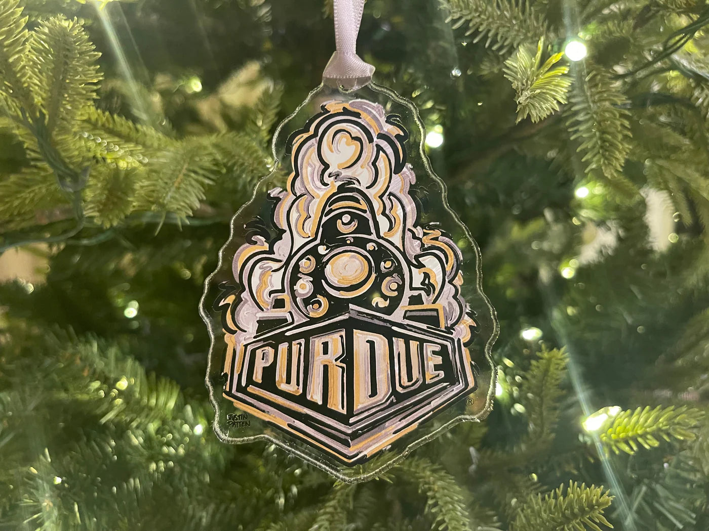 Purdue Train Ornament