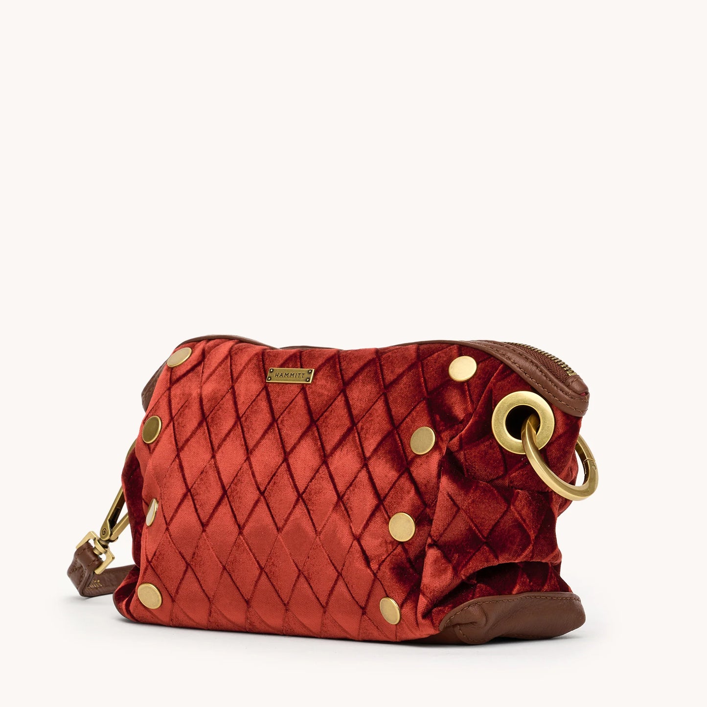 Daniel Crossbody Clutch Small Monarch Velvet/Antique Gold