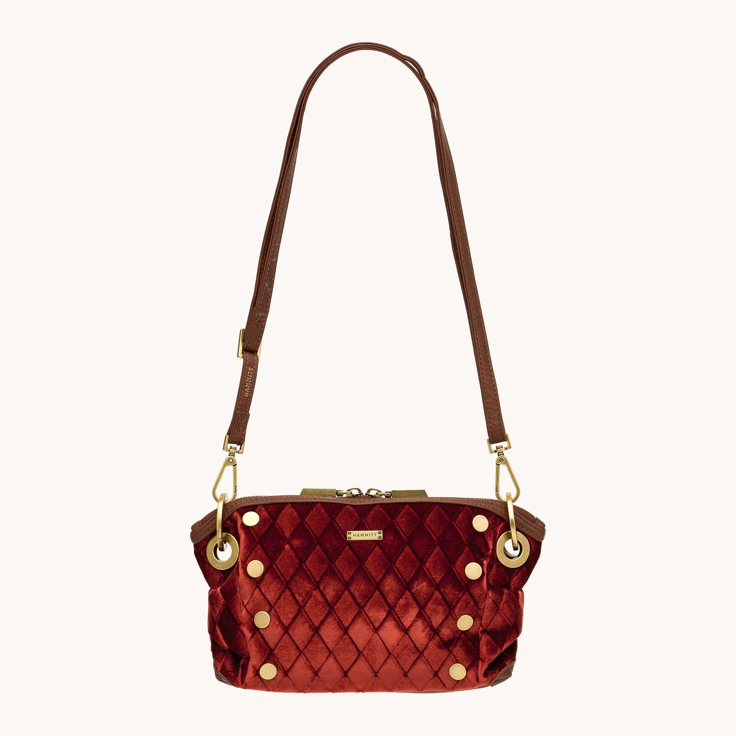 Daniel Crossbody Clutch Small Monarch Velvet/Antique Gold