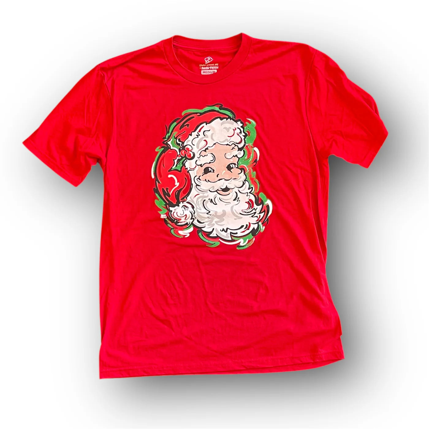 Red Vintage Santa Tee