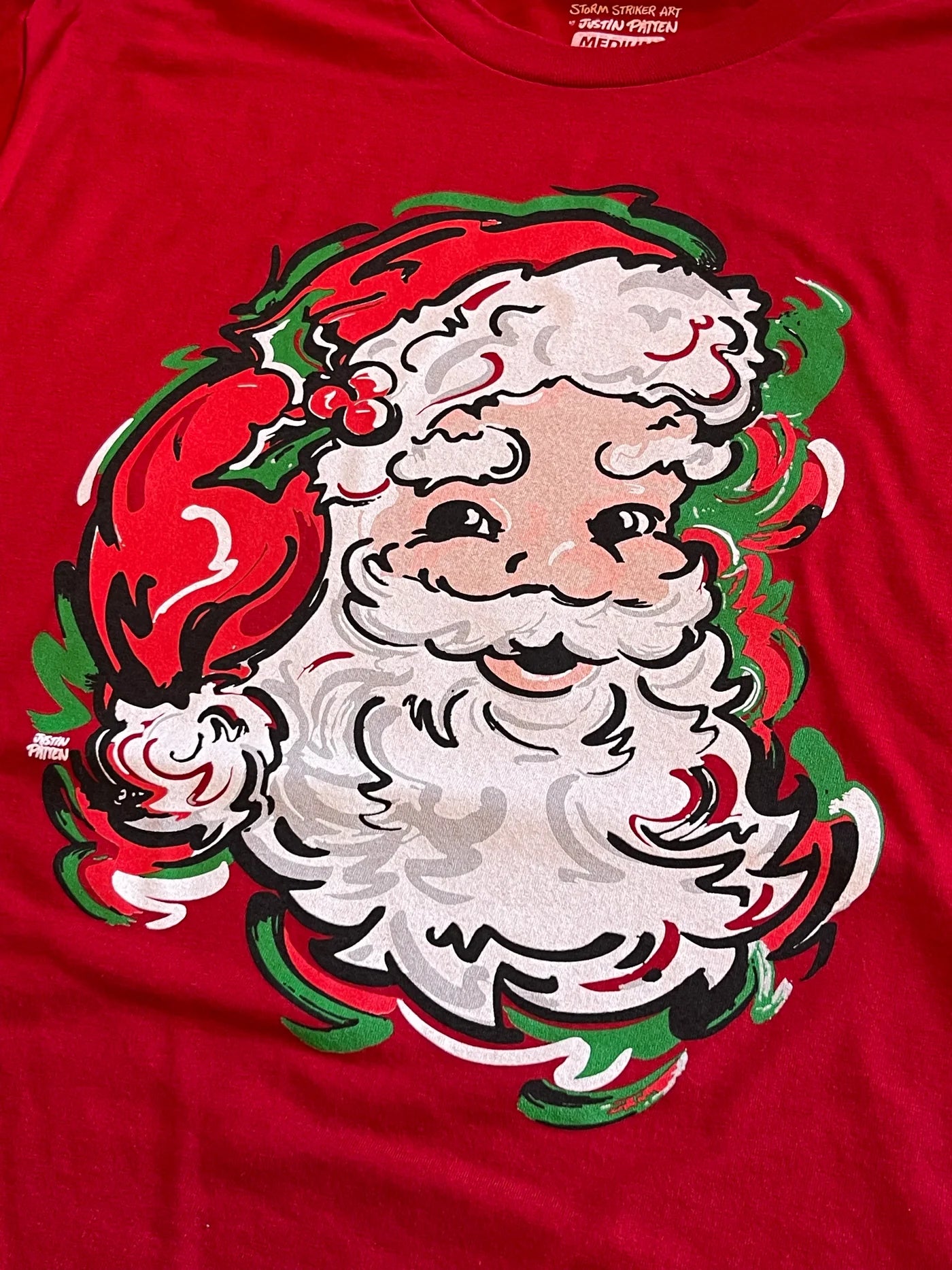 Red Vintage Santa Tee