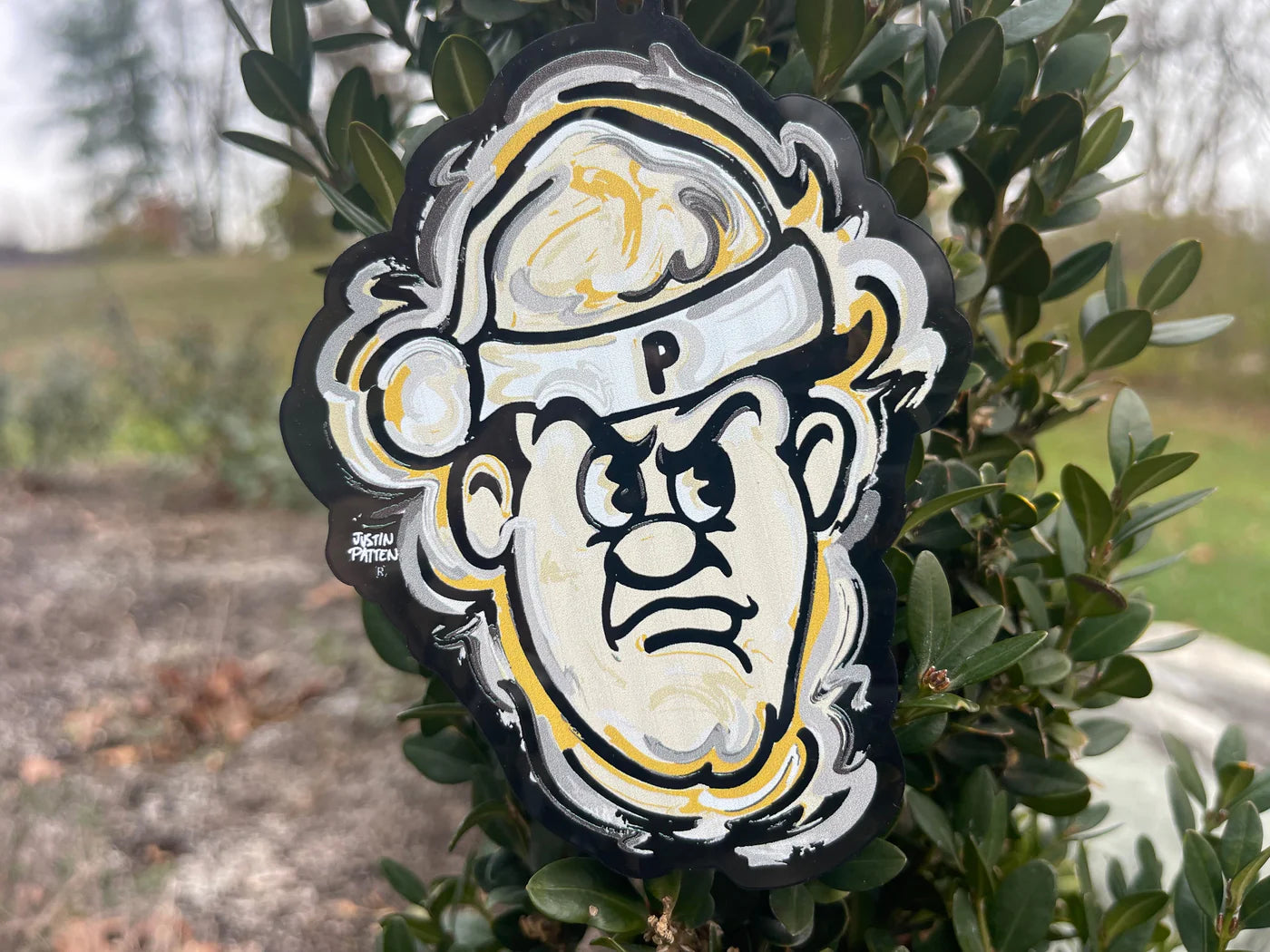 Purdue Pete Santa Hat Ornament