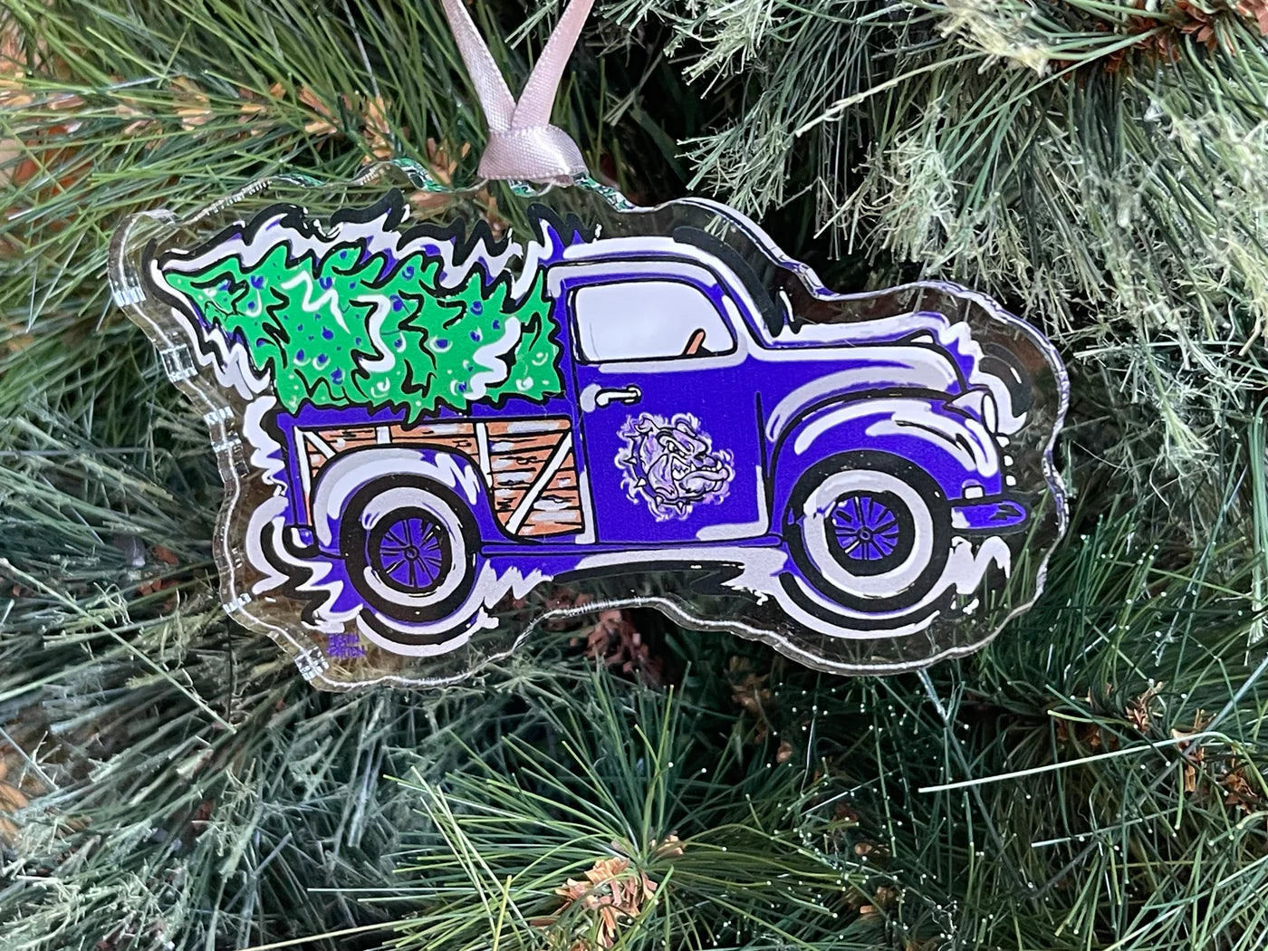 Brownsburg Christmas Truck Ornament