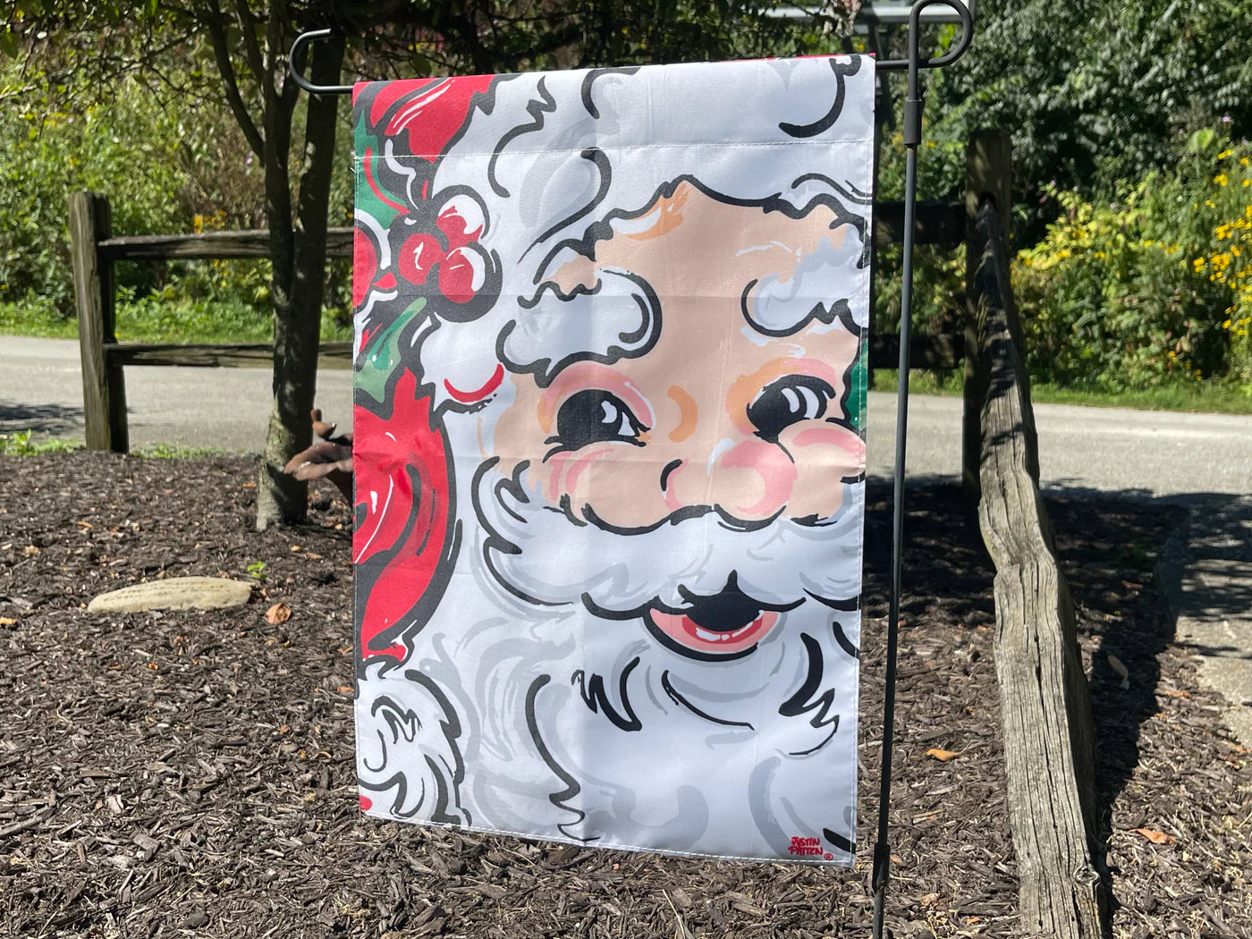 Santa Garden Flag