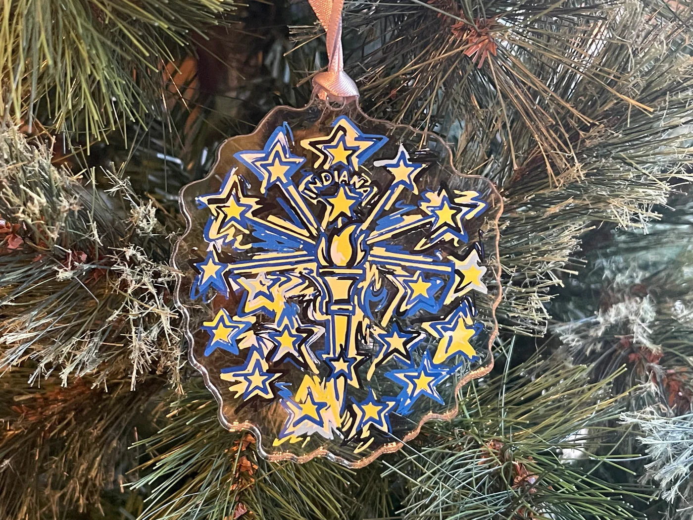 Indiana Flag Ornament