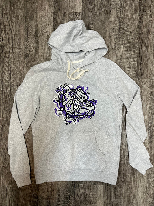 Justin Patten Brownsburg Grey Long Sleeve Hoodie