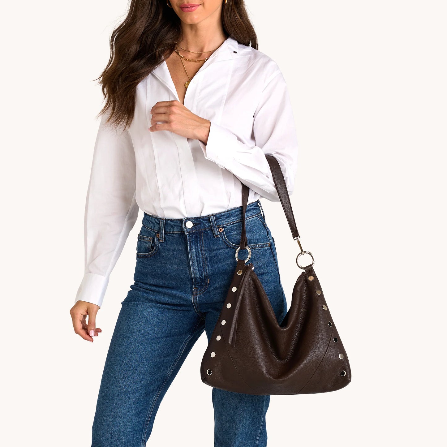 Kyle Large Espresso Pebble/Silver