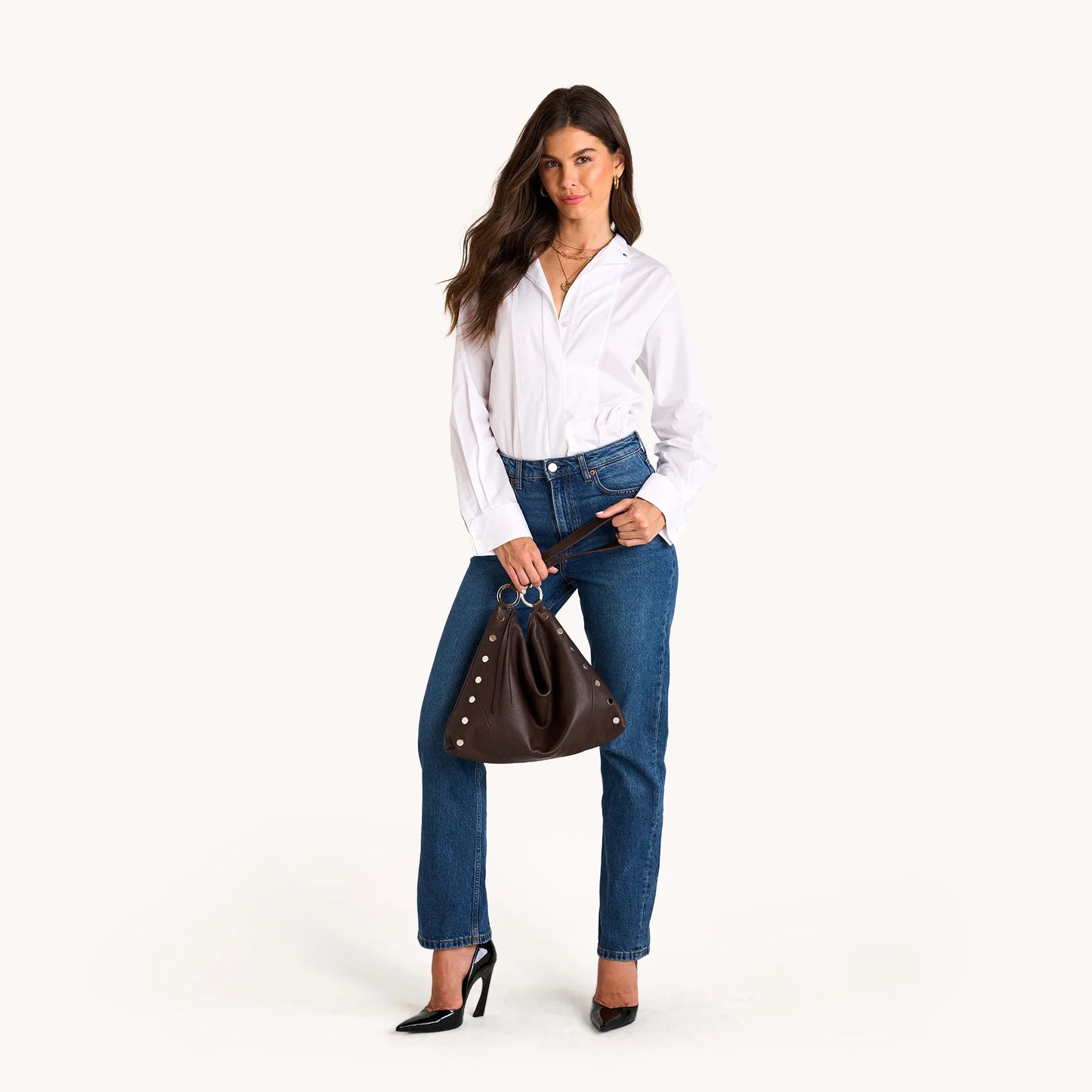 Kyle Large Espresso Pebble/Silver