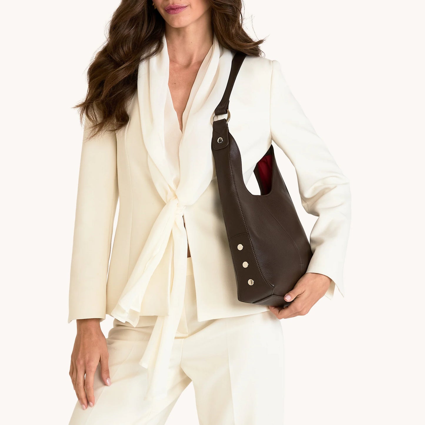 Tim Medium Espresso Pebble/Silver