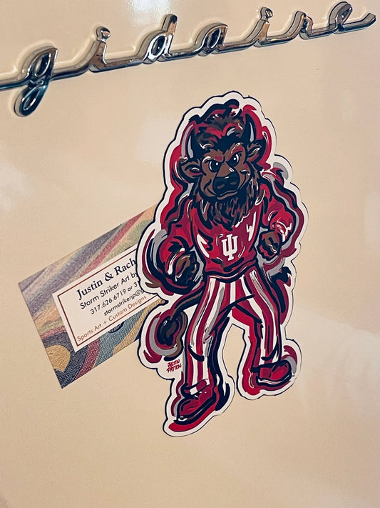 IU Bison Magnet