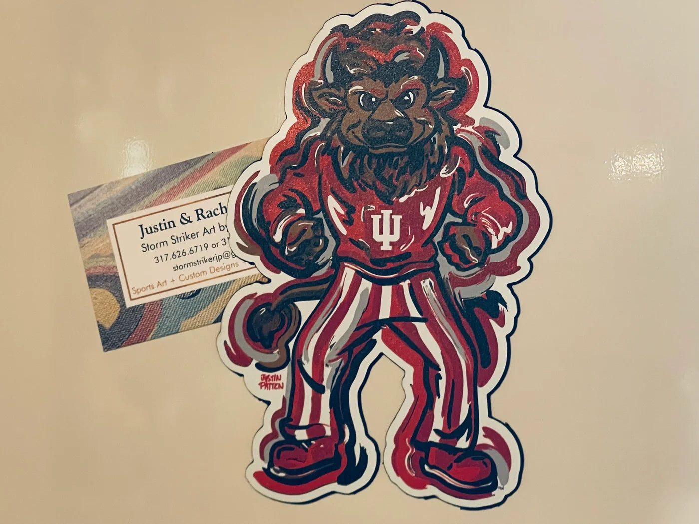 IU Bison Magnet